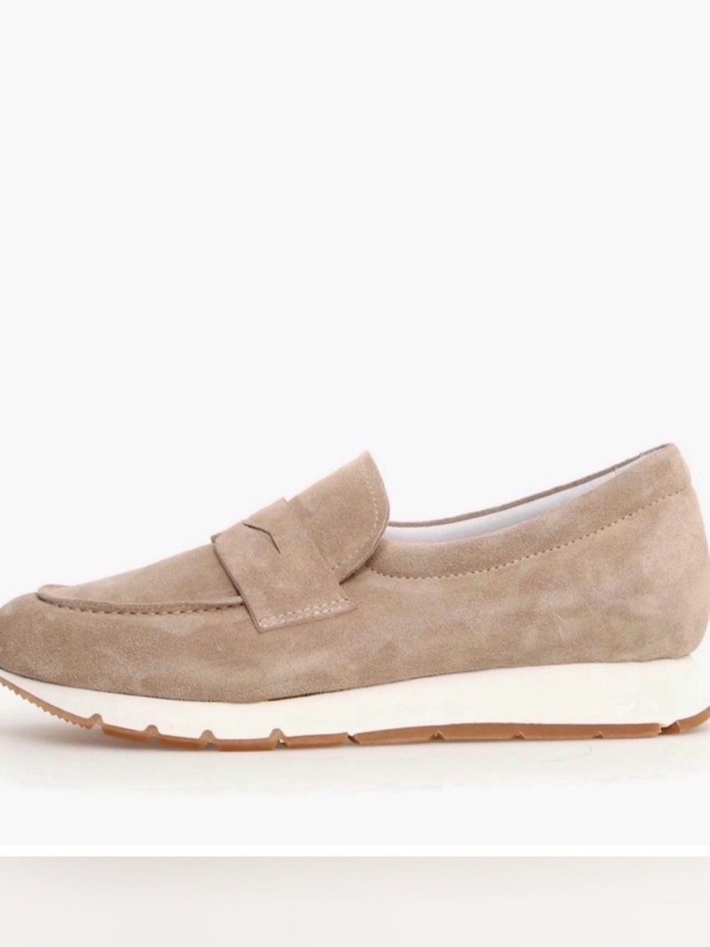 NWT VOILE BLANCHE Julia Hybrid Loafer Sneaker in Light Beige - Picture 3 of 13